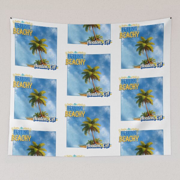 Item preview, Feeling Beachy – Avalon CA Palm Tree Shirt | Catalina Island Coastal Vibes designed and sold by DonnaRaine.