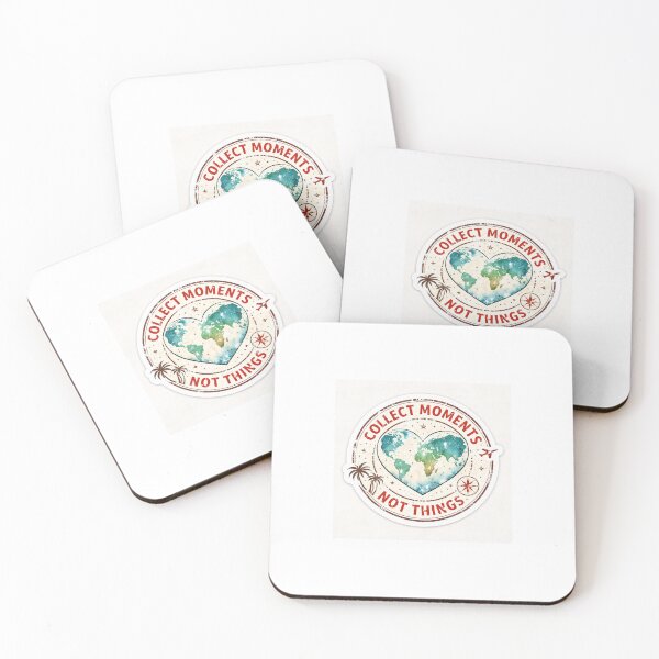 Item preview, Collect Moments Not Things – Wanderlust Passport Stamp Sticker designed and sold by SparkVault.