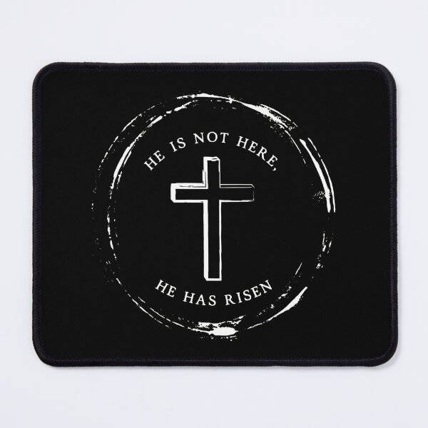 Item preview, He Is Not Here He Has Risen Cross Stamp designed and sold by OlyvieArt.