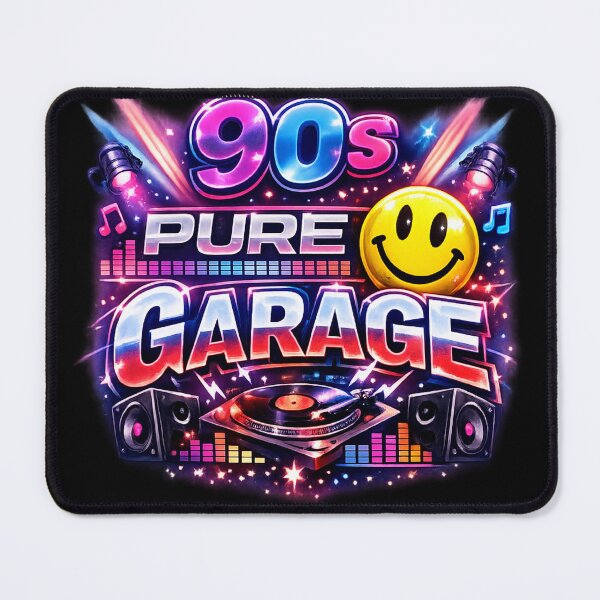 Item preview, 90s Pure Garage Smiley Face – Retro Rave Music Neon Design designed and sold by GarnerSupplyCo.