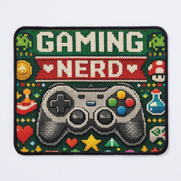 Item preview, Gaming nerd, cool knitting pattern designed and sold by Mauswohn.