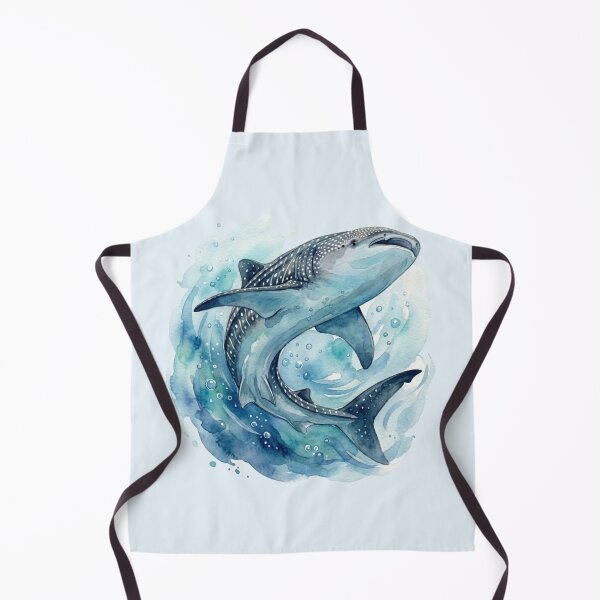 Item preview, Watercolor Whale Shark Ocean Splash designed and sold by Wennebabs.