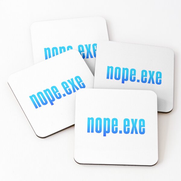 Item preview, Nope.exe, Blue designed and sold by Memes N Lore .