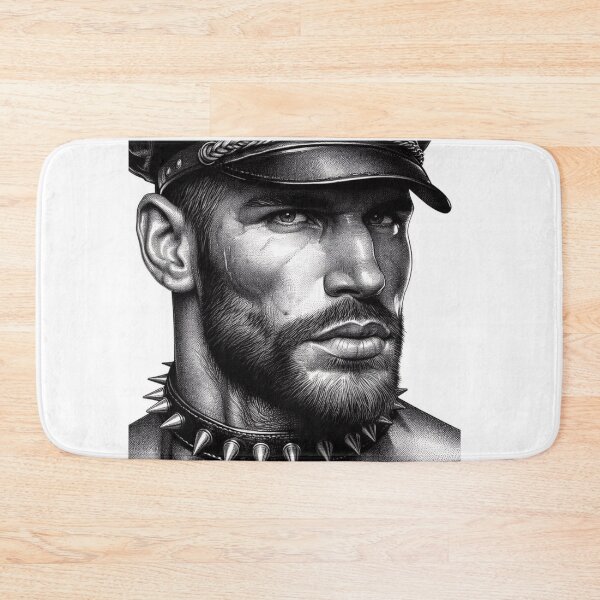 Item preview, Gay Leather Daddy Tough Pride Defiant Currency Tom of Finland Tribute Gay Pride Graphic Design designed and sold by ItsAKinkThing.