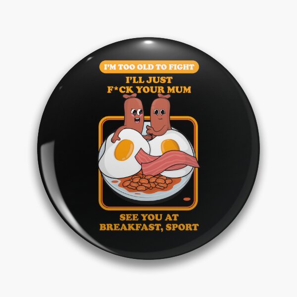 Item preview, Offensive rude breakfast joke – “see you at breakfast, sport” dark humor design (UK Spelling on dark colours) designed and sold by messy-nessie.