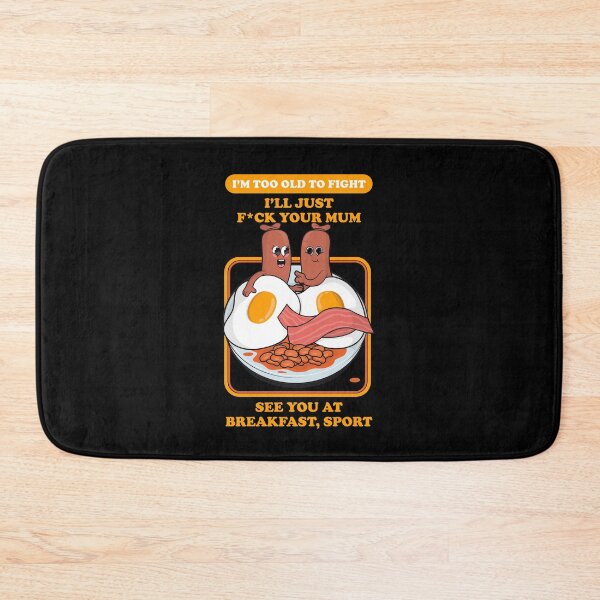 Item preview, Offensive rude breakfast joke – “see you at breakfast, sport” dark humor design (UK Spelling on dark colours) designed and sold by messy-nessie.