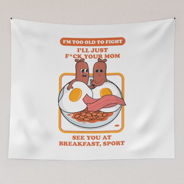 Item preview, Offensive rude breakfast joke – “see you at breakfast, sport” dark humor design (U.S. Spelling on light colors) designed and sold by messy-nessie.