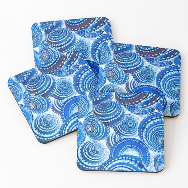 Item preview, Retro Blue Shell Pattern designed and sold by aadventures.