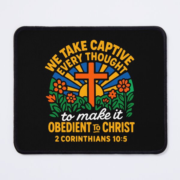 Item preview, 2 Corinthians 10:5 We Take Captive Every Thought To Make It Obedient To Christ designed and sold by plushism.