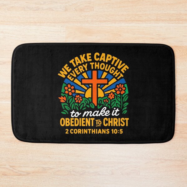 Item preview, 2 Corinthians 10:5 We Take Captive Every Thought To Make It Obedient To Christ designed and sold by plushism.