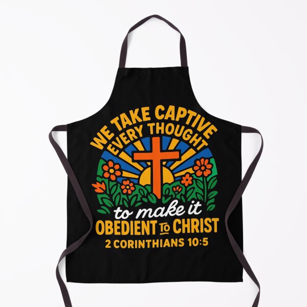 Item preview, 2 Corinthians 10:5 We Take Captive Every Thought To Make It Obedient To Christ designed and sold by plushism.