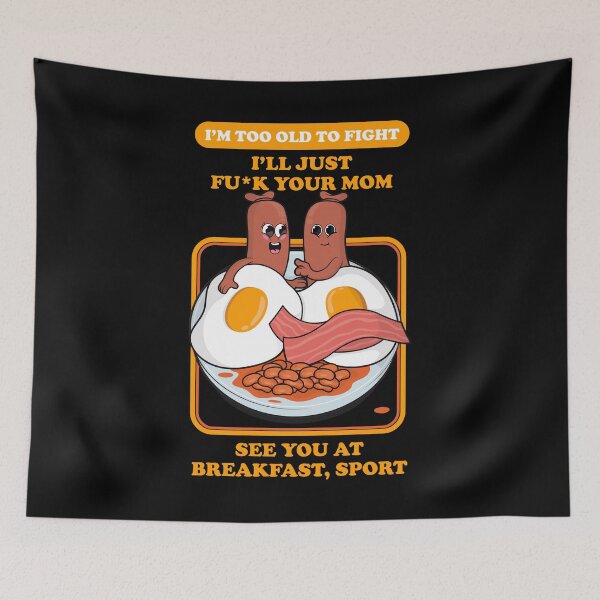 Item preview, Offensive rude breakfast joke – “see you at breakfast, sport” dark humor design (U.S. Spelling on dark colors) designed and sold by messy-nessie.
