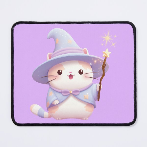 Item preview, Wizard Cat designed and sold by bubblyrainbow.