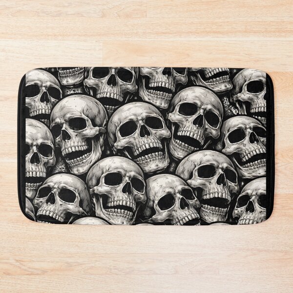 Item preview, wall of skulls horror designed and sold by Blck-Acid-Devil.