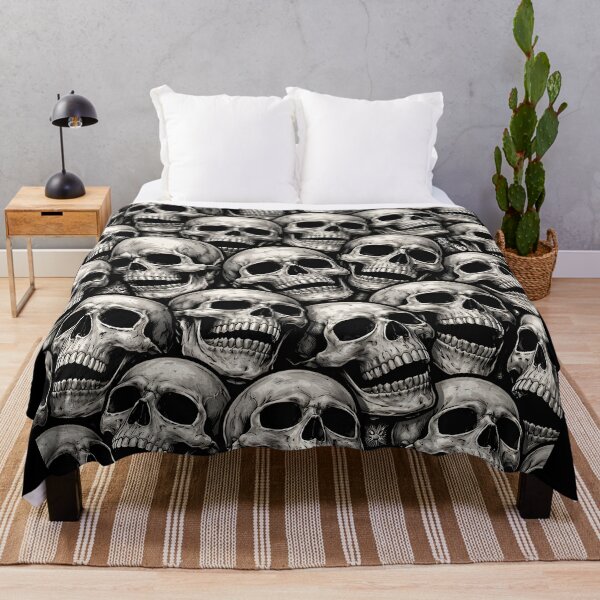 Item preview, wall of skulls horror designed and sold by Blck-Acid-Devil.