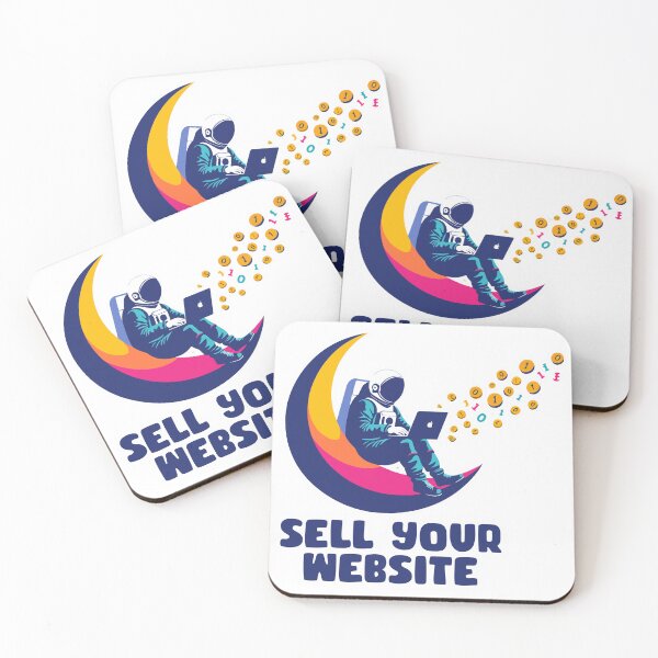 Item preview, Sell Your Website Astronaut Moon Success Space designed and sold by PixelWaveBD.