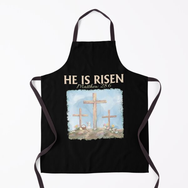 Item preview, He Is Risen Matthew 28:6 Easter Cross Bunny designed and sold by OlyvieArt.