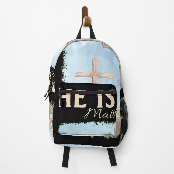 Item preview, He Is Risen Matthew 28:6 Easter Cross Bunny designed and sold by OlyvieArt.