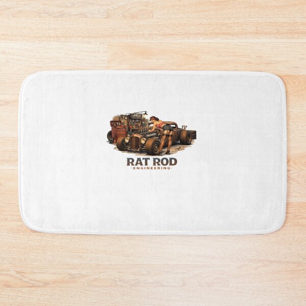 Item preview, Rat Rod Engineering – Pin Up Mechanic Vintage Garage Hot Rod Design designed and sold by Fleetwood1994.
