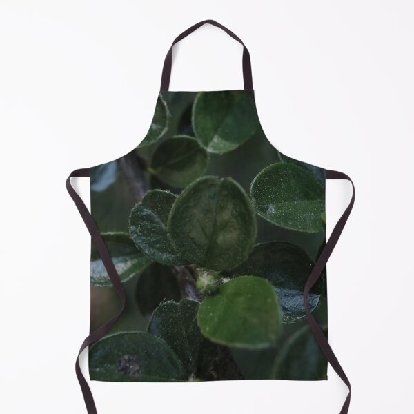 Item preview, Dark Green Cotoneaster Leaves Macro - Textured Botanical Photo designed and sold by vikko-art.