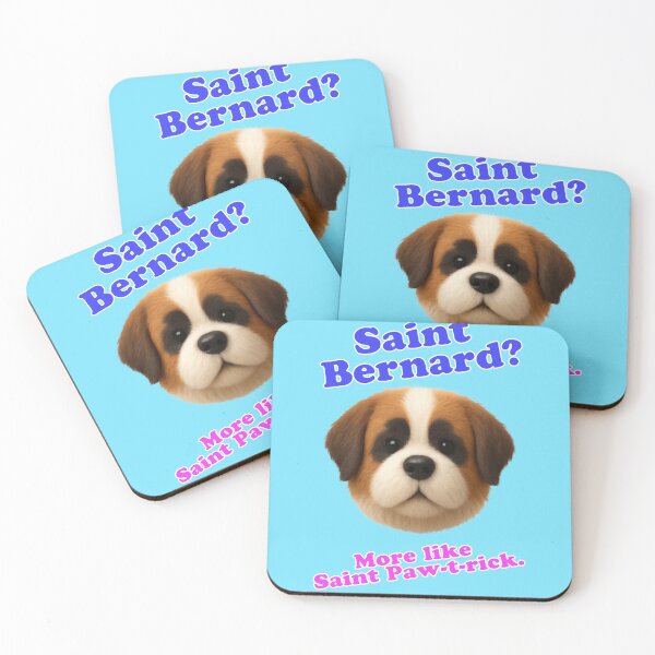 Item preview, Saint Bernard Saint Paw-t-rick Funny Dog designed and sold by Mauswohn.