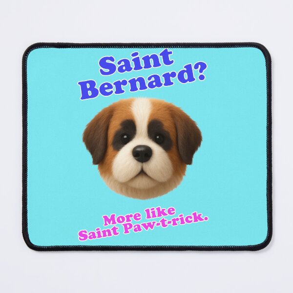 Item preview, Saint Bernard Saint Paw-t-rick Funny Dog designed and sold by Mauswohn.