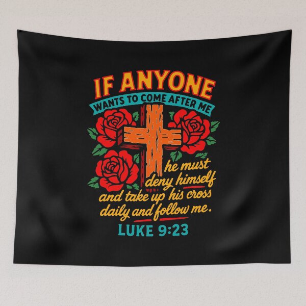 Item preview, Luke 9:23 Take Up The Cross Daily And Follow Jesus designed and sold by plushism.