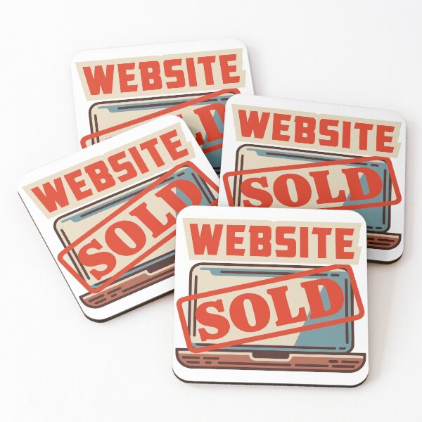 Item preview, Website Sold Vintage Laptop Entrepreneur Success designed and sold by PixelWaveBD.