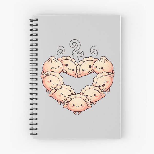 Item preview, Kawaii Dumpling Heart Foodie Illustration designed and sold by SholoStudio.