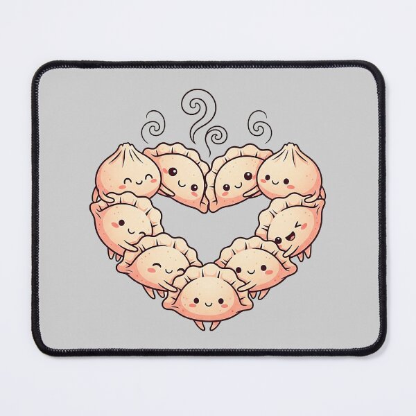 Item preview, Kawaii Dumpling Heart Foodie Illustration designed and sold by SholoStudio.