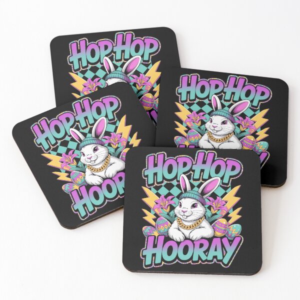 Item preview, Hop Hop Hooray – Hip Hop Easter Bunny Graffiti Streetwear Tee V1 designed and sold by DarylWelsh2024.