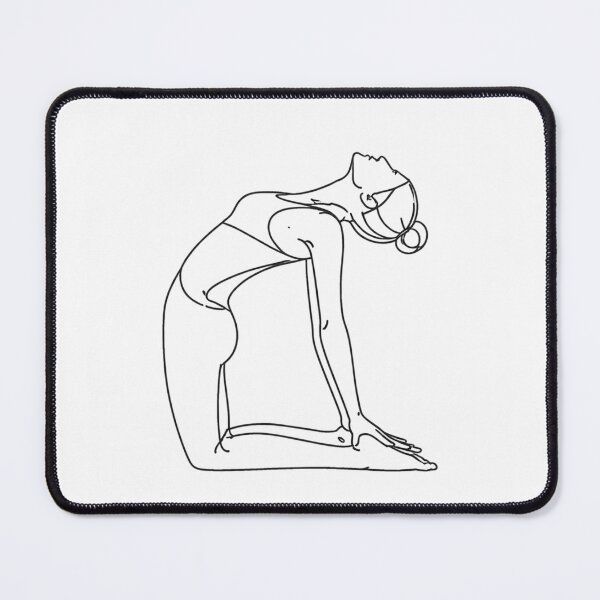 Item preview, Camel Yoga Pose One Line Art designed and sold by BlairWynne.