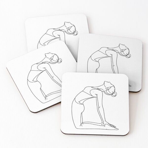 Item preview, Camel Yoga Pose One Line Art designed and sold by BlairWynne.