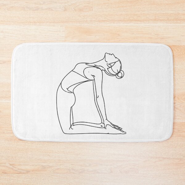 Item preview, Camel Yoga Pose One Line Art designed and sold by BlairWynne.