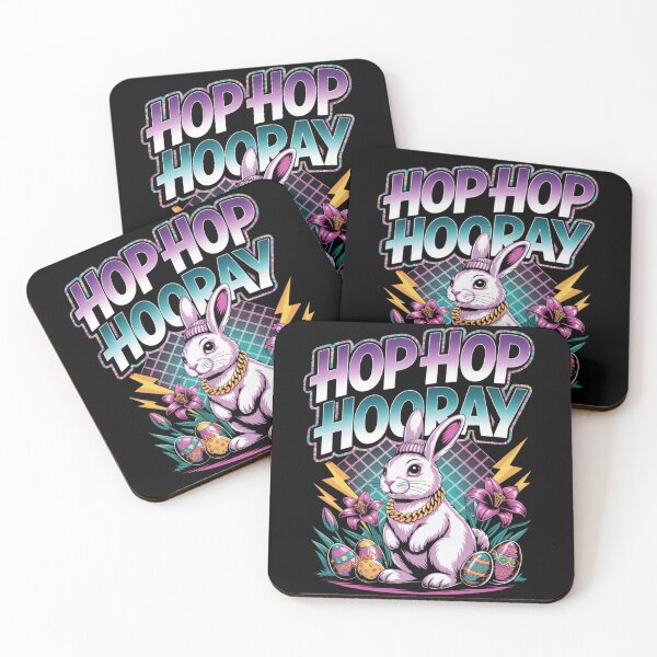 Item preview,  Hop Hop Hooray – Hip Hop Easter Bunny Graffiti Streetwear Tee V2 designed and sold by DarylWelsh2024.
