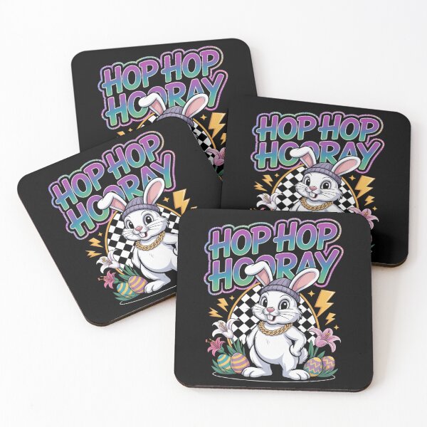 Item preview,  Hop Hop Hooray – Hip Hop Easter Bunny Graffiti Streetwear Tee V3 designed and sold by DarylWelsh2024.