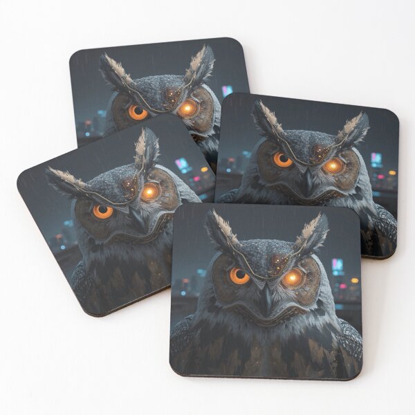 Item preview, Cyberpunk Owl - Tech Wisdom designed and sold by THEARTCURATİON .