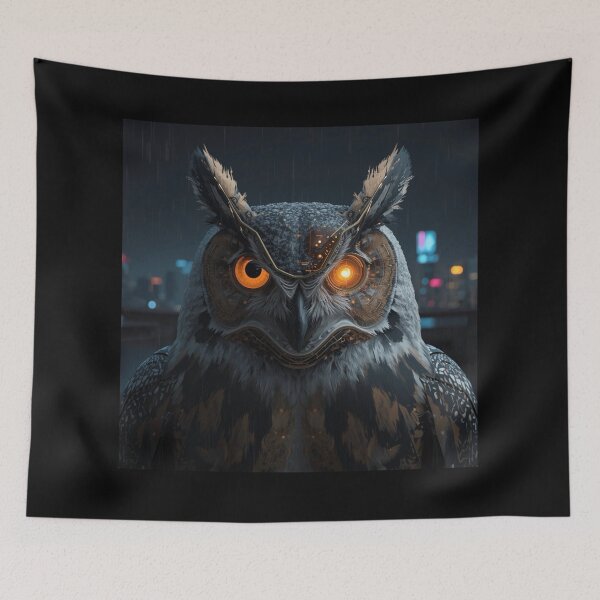 Item preview, Cyberpunk Owl - Tech Wisdom designed and sold by THEARTCURATİON .