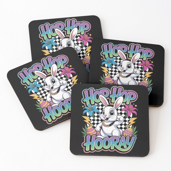 Item preview,  Hop Hop Hooray – Hip Hop Easter Bunny Graffiti Streetwear Tee V4 designed and sold by DarylWelsh2024.