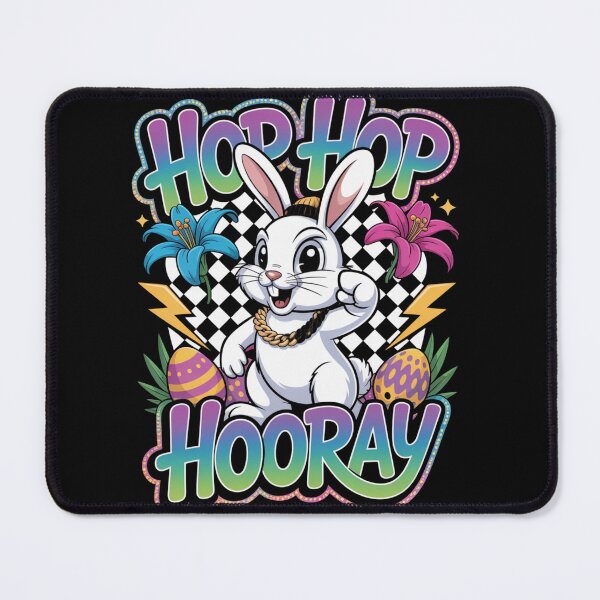 Item preview,  Hop Hop Hooray – Hip Hop Easter Bunny Graffiti Streetwear Tee V4 designed and sold by DarylWelsh2024.