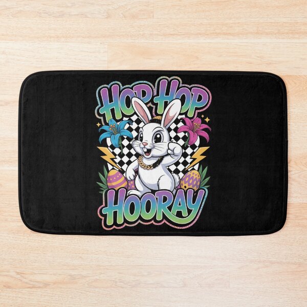 Item preview,  Hop Hop Hooray – Hip Hop Easter Bunny Graffiti Streetwear Tee V4 designed and sold by DarylWelsh2024.