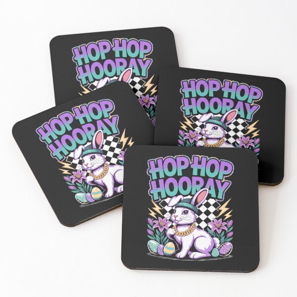 Item preview,  Hop Hop Hooray – Hip Hop Easter Bunny Graffiti Streetwear Tee V5 designed and sold by DarylWelsh2024.