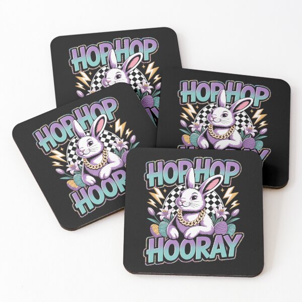 Item preview,  Hop Hop Hooray – Hip Hop Easter Bunny Graffiti Streetwear Tee V6 designed and sold by DarylWelsh2024.