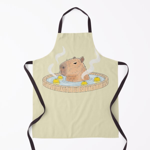 Item preview, Japanese Onsen Capybara Illustration designed and sold by SholoStudio.