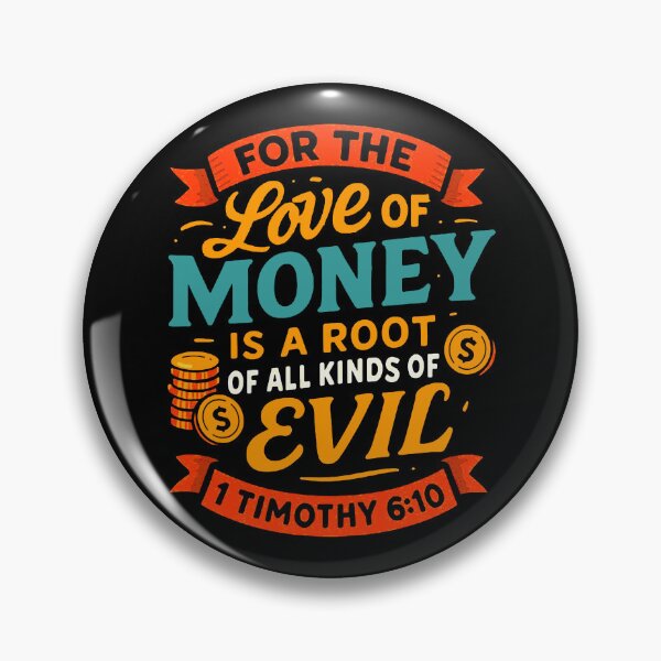 Item preview, 1 Timothy 6:10 For The Love Of Money Is A Root Of All Kinds Of Evil designed and sold by plushism.