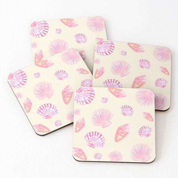 Item preview, Colorful Seashells – Cute Beach Shell Illustration (Pink Tropical Aesthetic) designed and sold by EmpressDestiny.