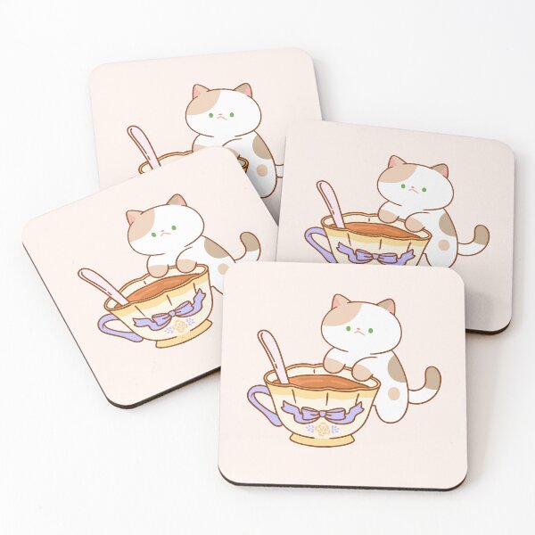Item preview, Cat with Tea cup designed and sold by salposi.