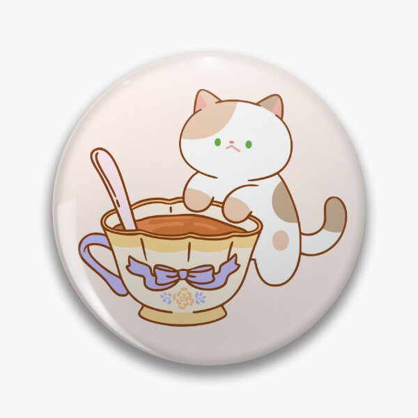 Item preview, Cat with Tea cup designed and sold by salposi.