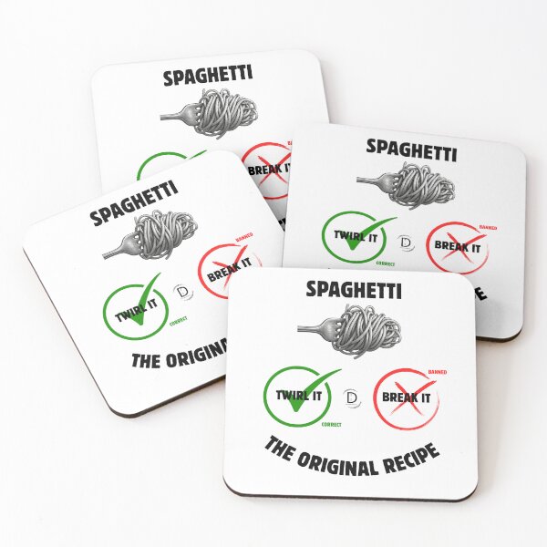 Item preview, Funny Italian Food Rules: Twirl Spaghetti Don't Break It designed and sold by TheItaliandilemma.