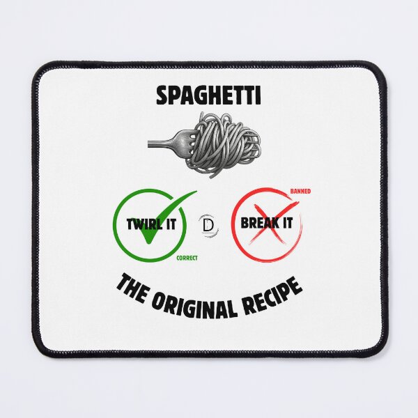 Item preview, Funny Italian Food Rules: Twirl Spaghetti Don't Break It designed and sold by TheItaliandilemma.
